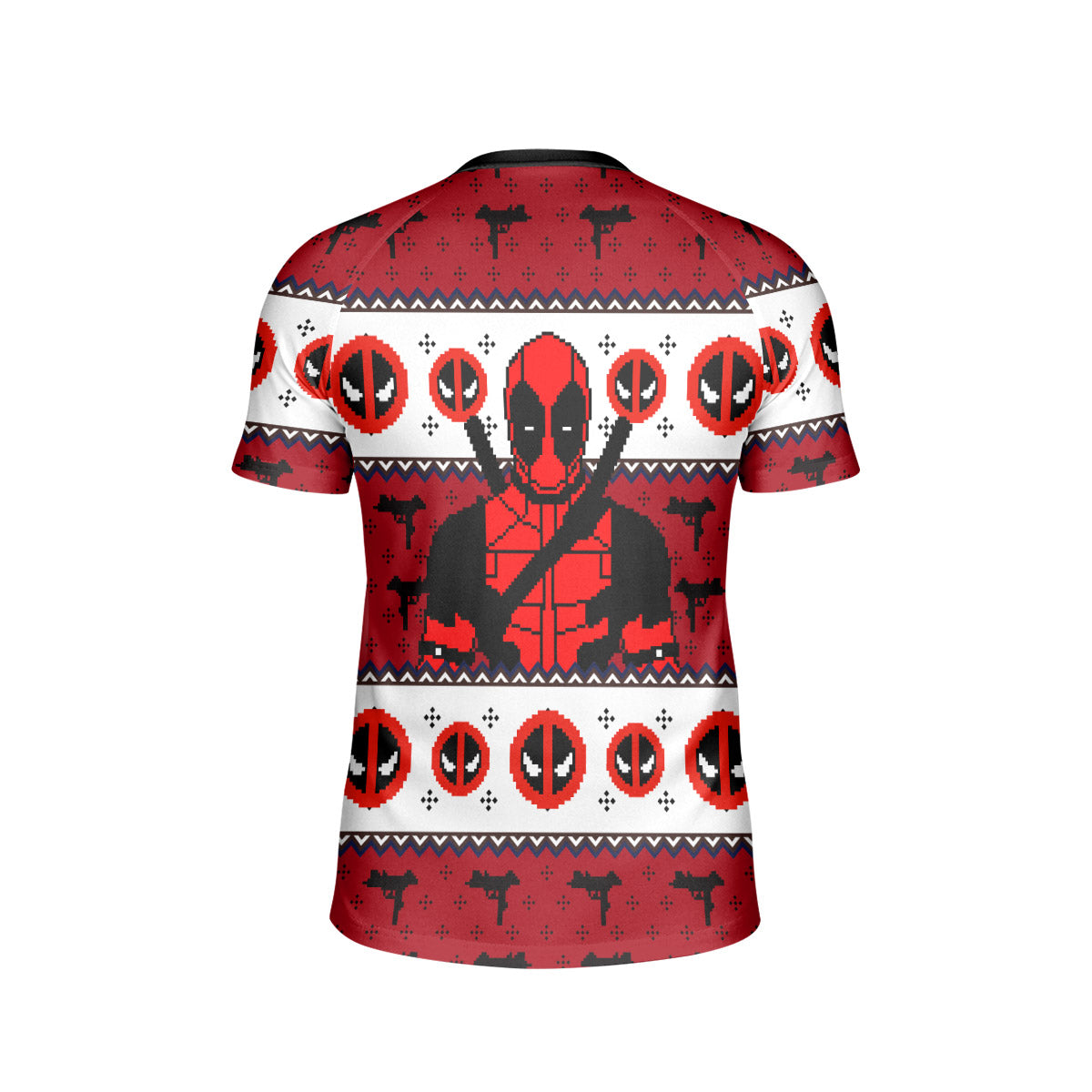 Deadpool Holiday Pixel Strike Kids Rash Guard