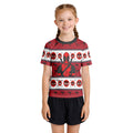 Deadpool Holiday Pixel Strike Kids Rash Guard