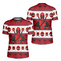 Deadpool Holiday Pixel Strike Kids Rash Guard