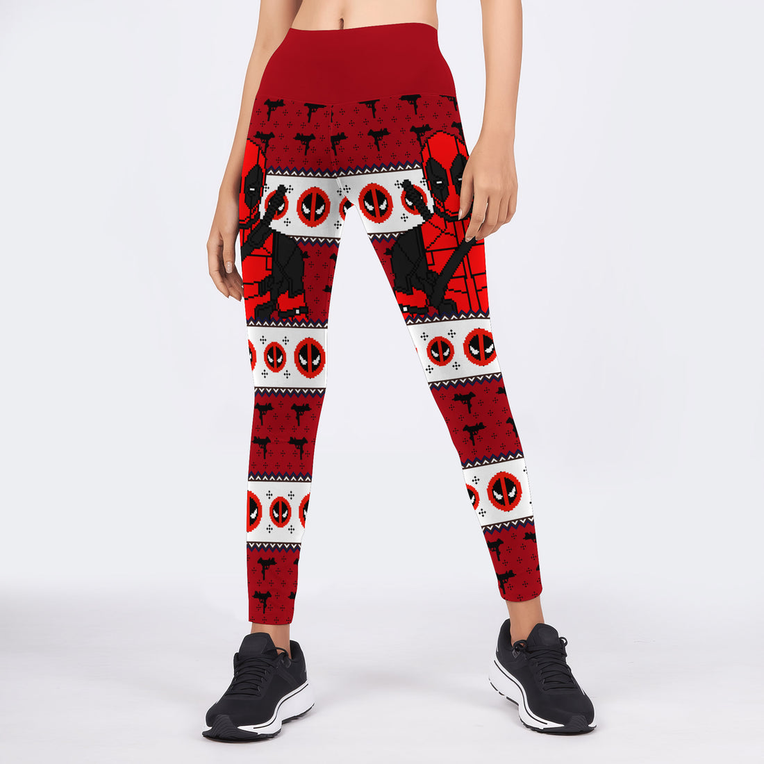 Deadpool Holiday Pixel Strike Leggings
