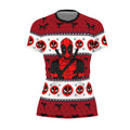 Deadpool Holiday Pixel Strike Rash Guard