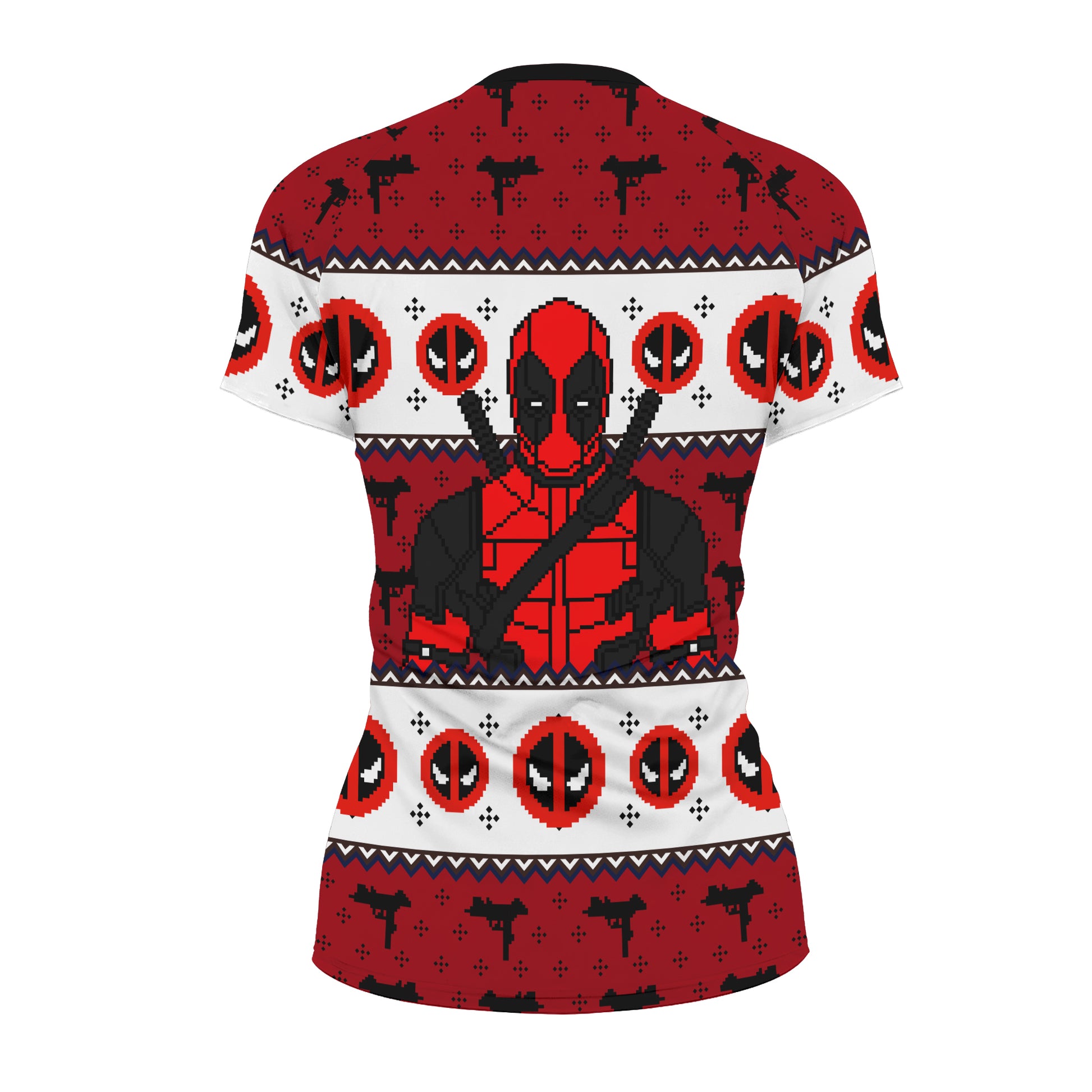 Deadpool Holiday Pixel Strike Rash Guard