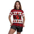 Deadpool Holiday Pixel Strike Rash Guard