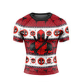 Deadpool Holiday Pixel Strike Rash Guard