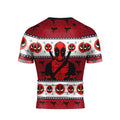 Deadpool Holiday Pixel Strike Rash Guard