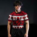 Deadpool Holiday Pixel Strike Rash Guard