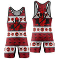 Deadpool Holiday Pixel Strike Wrestling Singlet