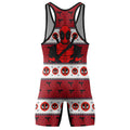 Deadpool Holiday Pixel Strike Wrestling Singlet