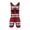 Deadpool Holiday Pixel Strike Wrestling Singlet