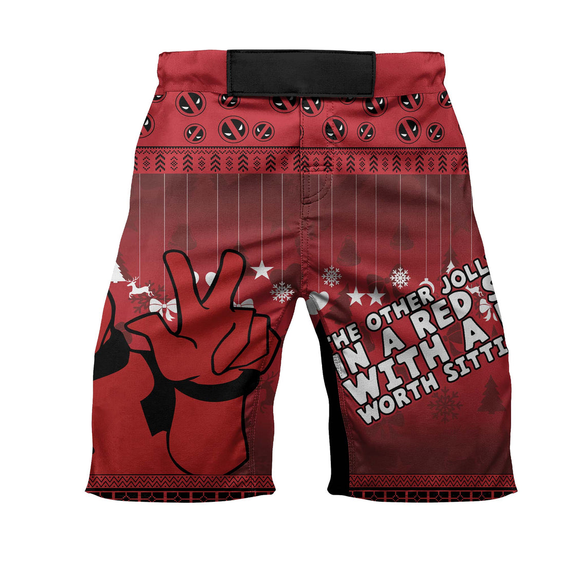 Deadpool Merry Christmas Fight Shorts