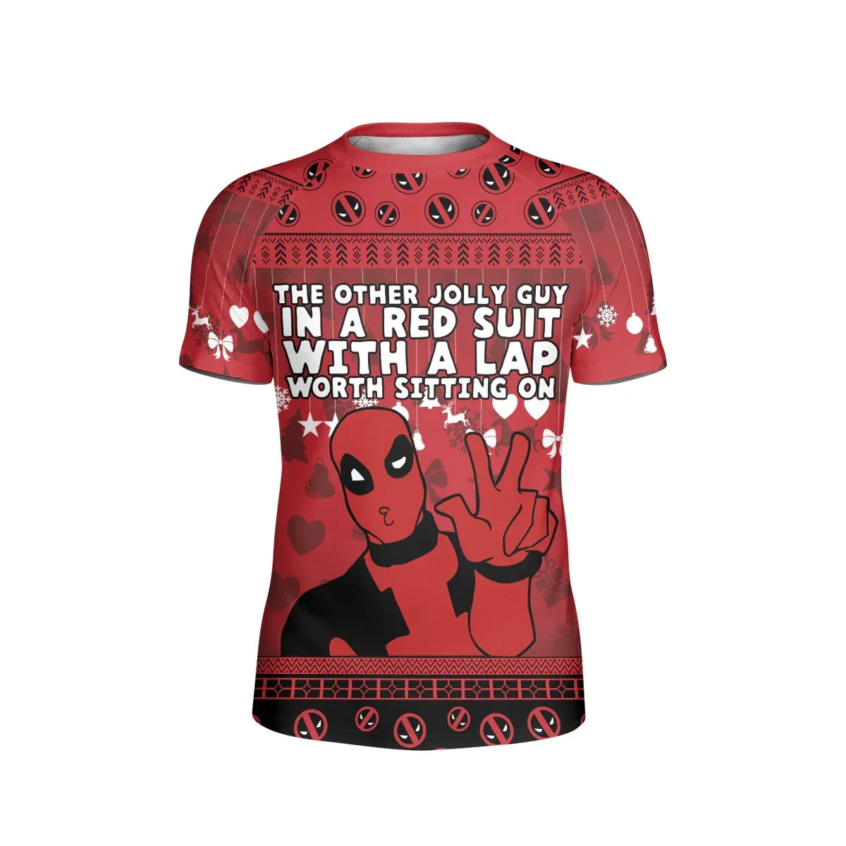 Deadpool Merry Christmas Kids Rash Guard