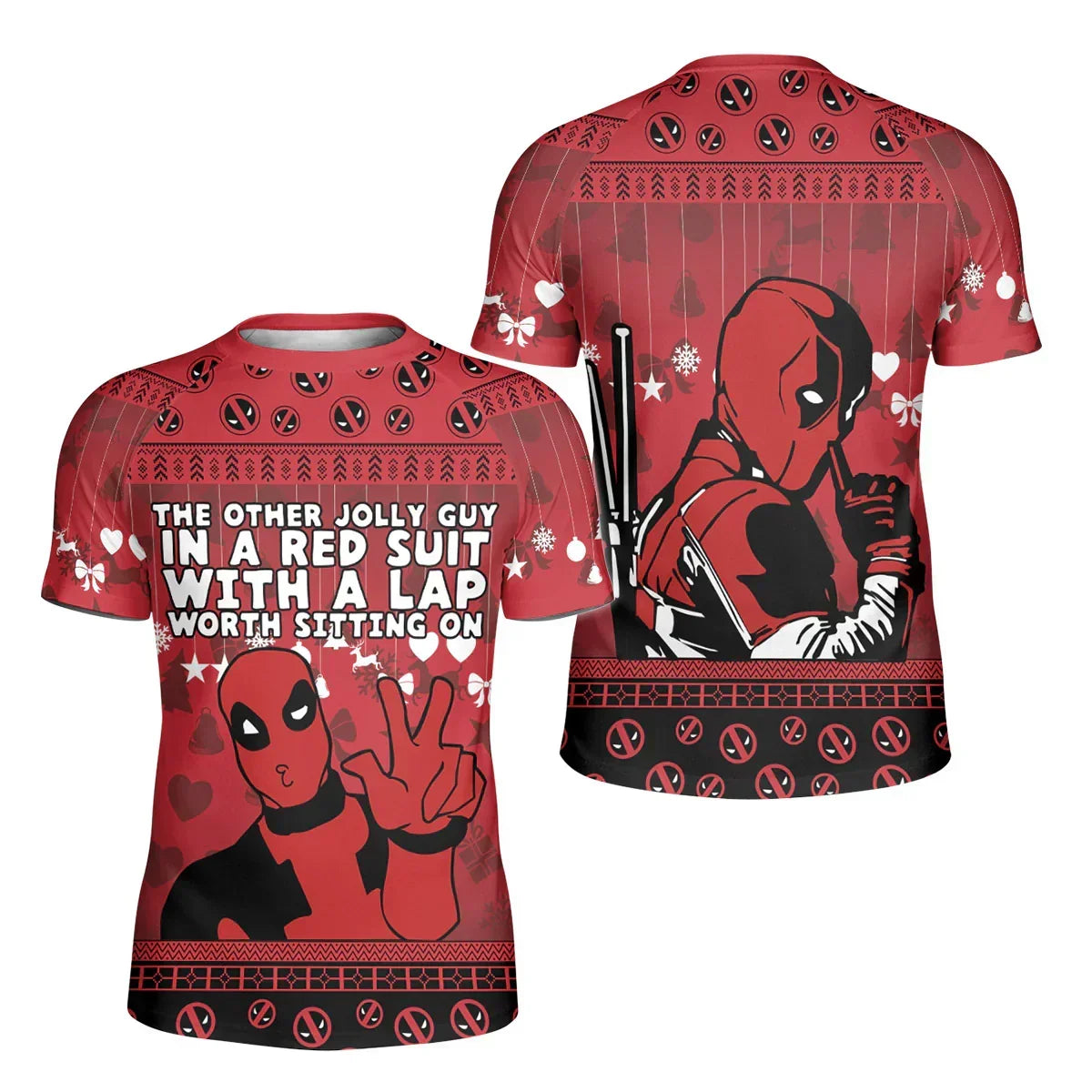 Deadpool Merry Christmas Kids Rash Guard