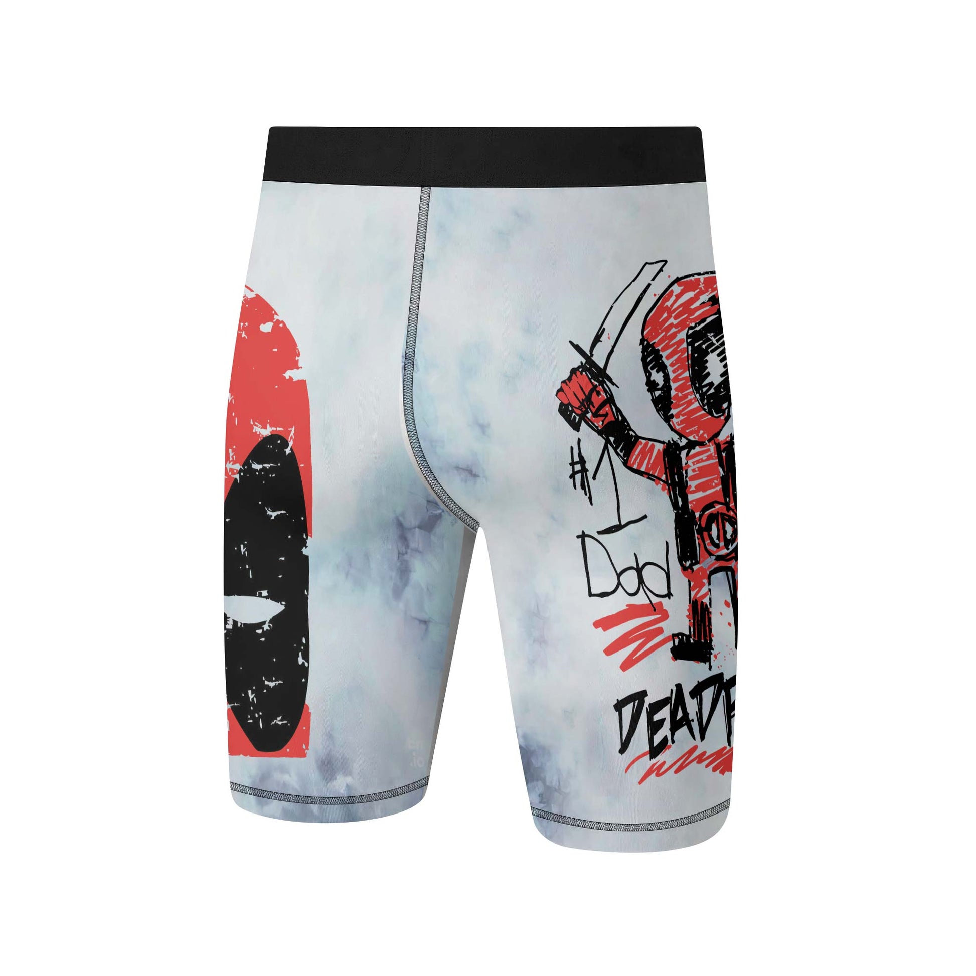 Deadpool Number 1 Dad Compression Shorts