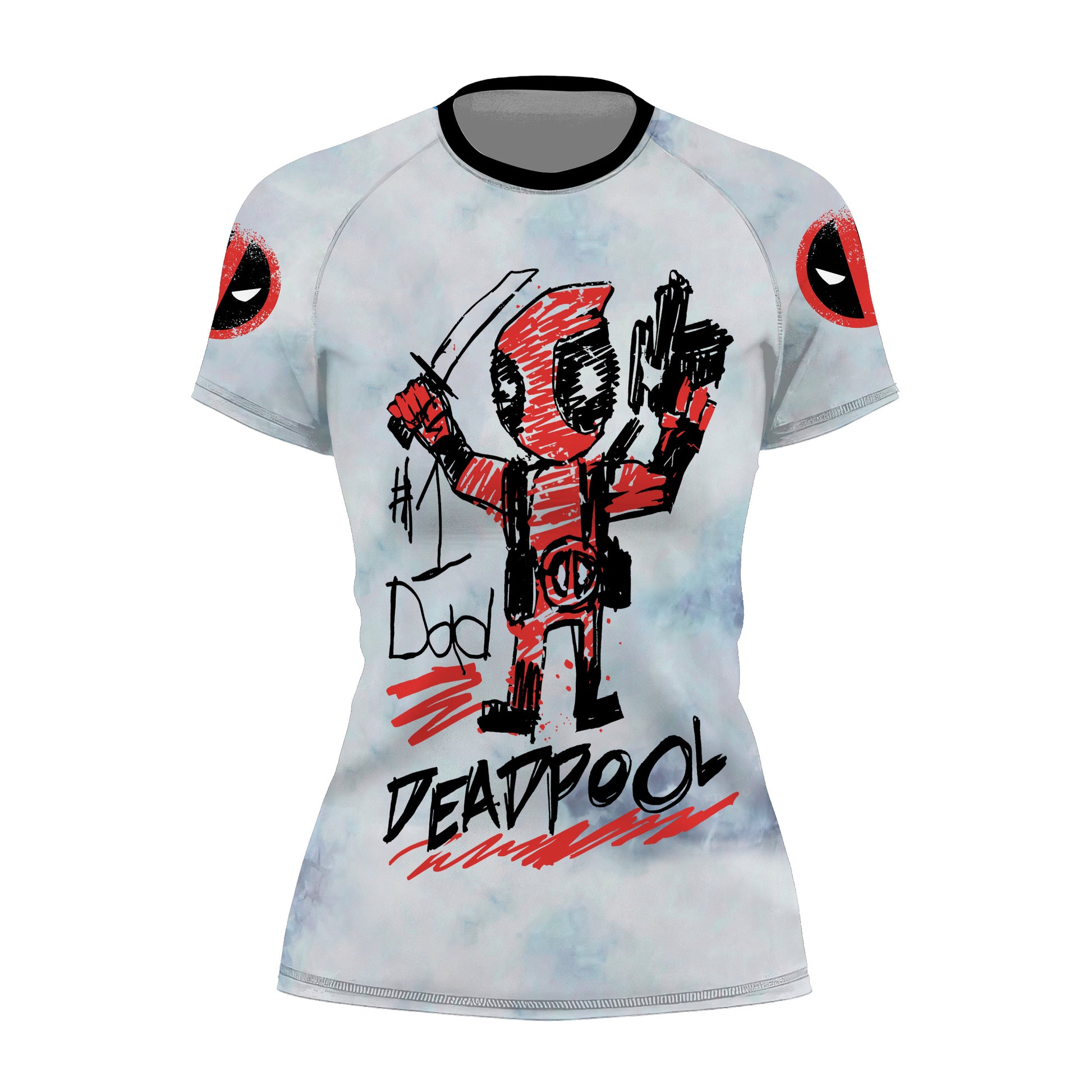 Deadpool Number 1 Dad Rash Guard