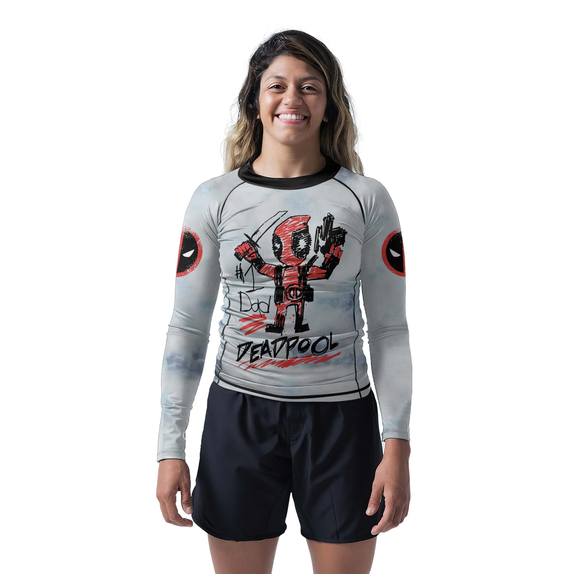 Deadpool Number 1 Dad Rash Guard
