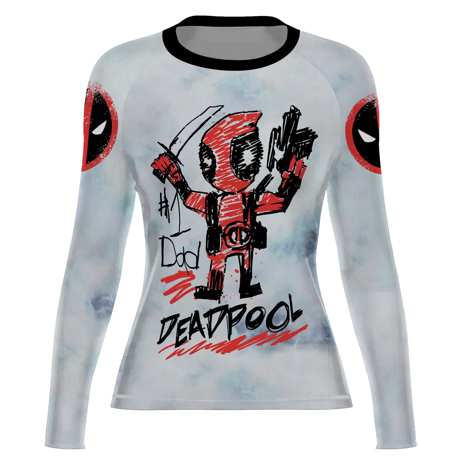 Deadpool Number 1 Dad Rash Guard