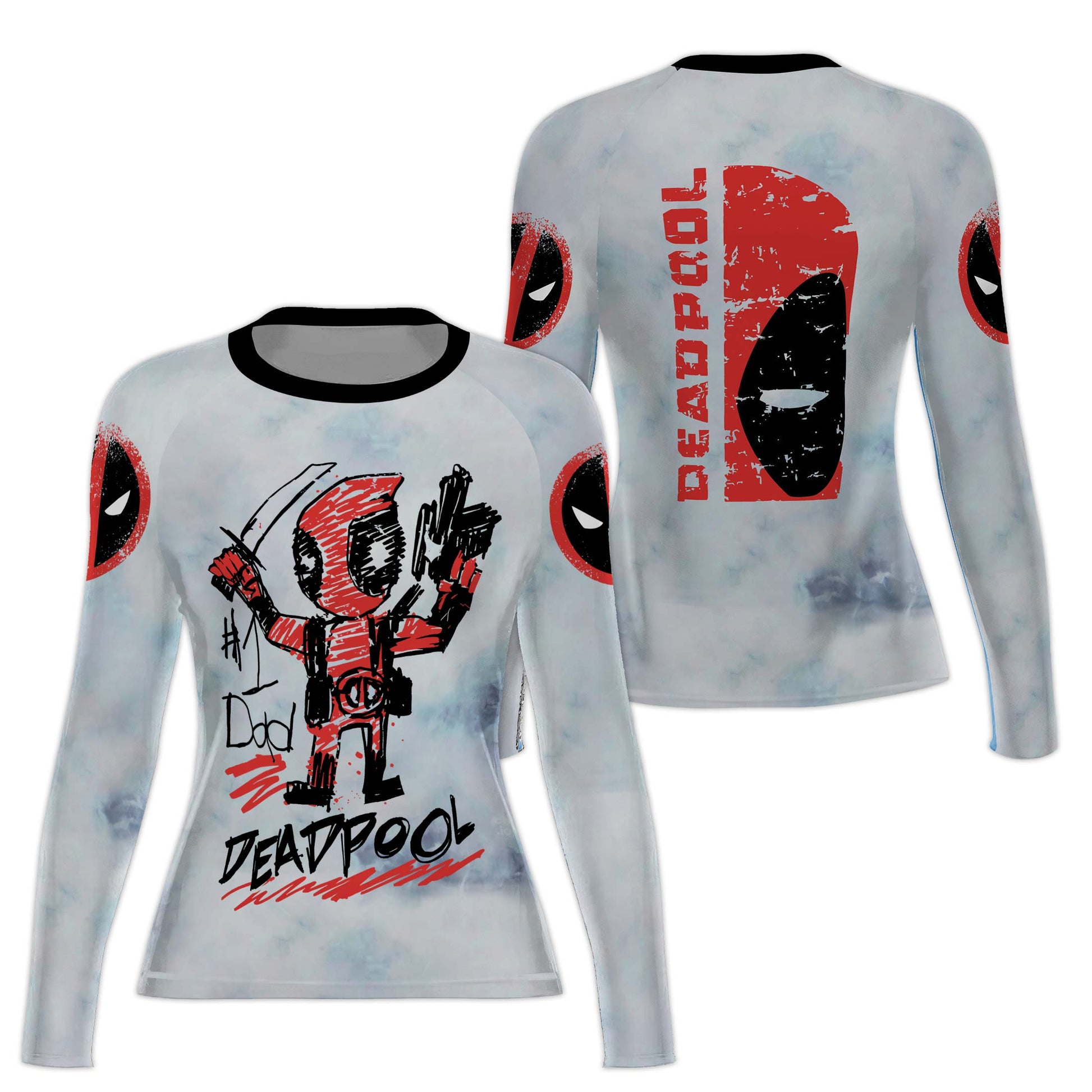 Deadpool Number 1 Dad Rash Guard