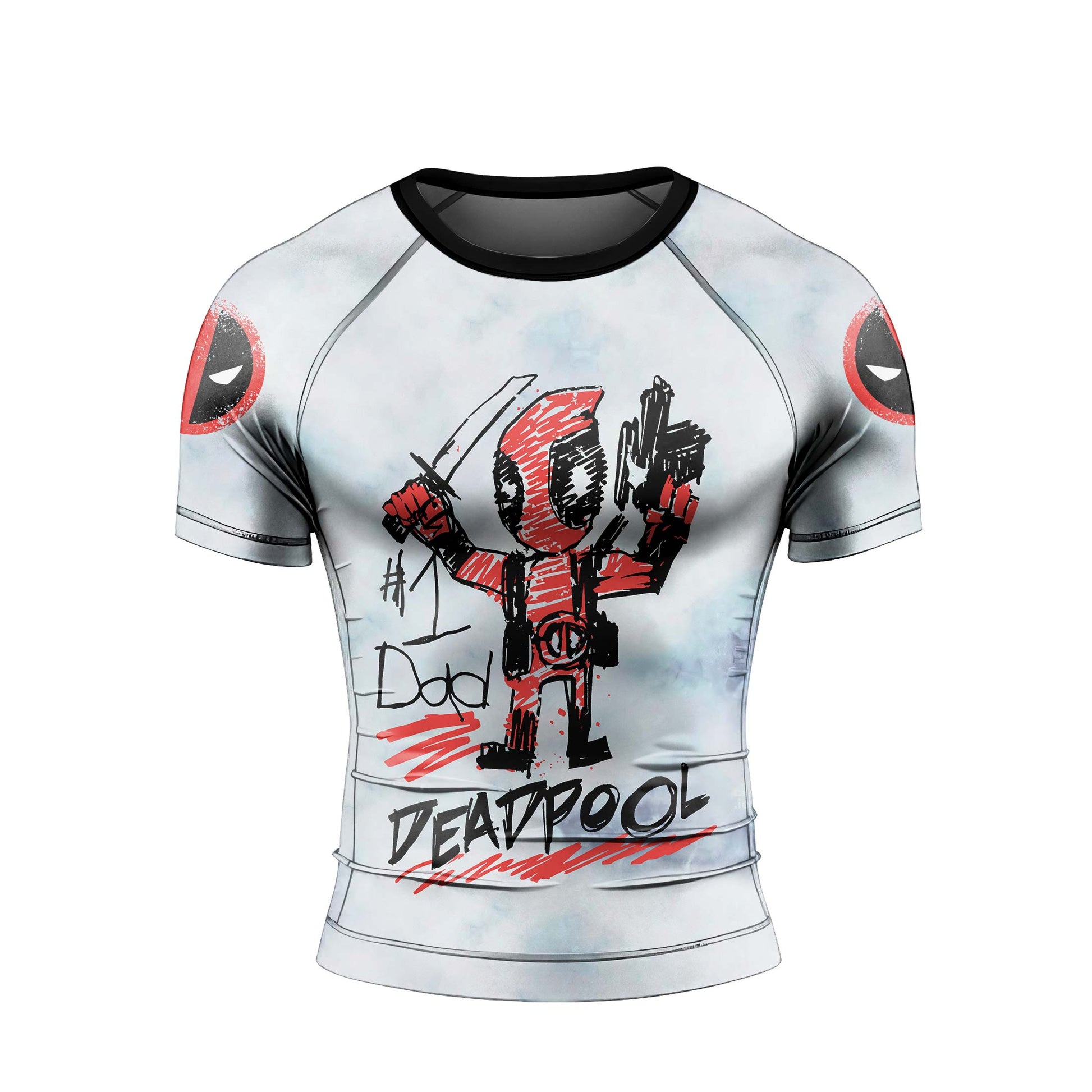 Deadpool Number 1 Dad Rash Guard