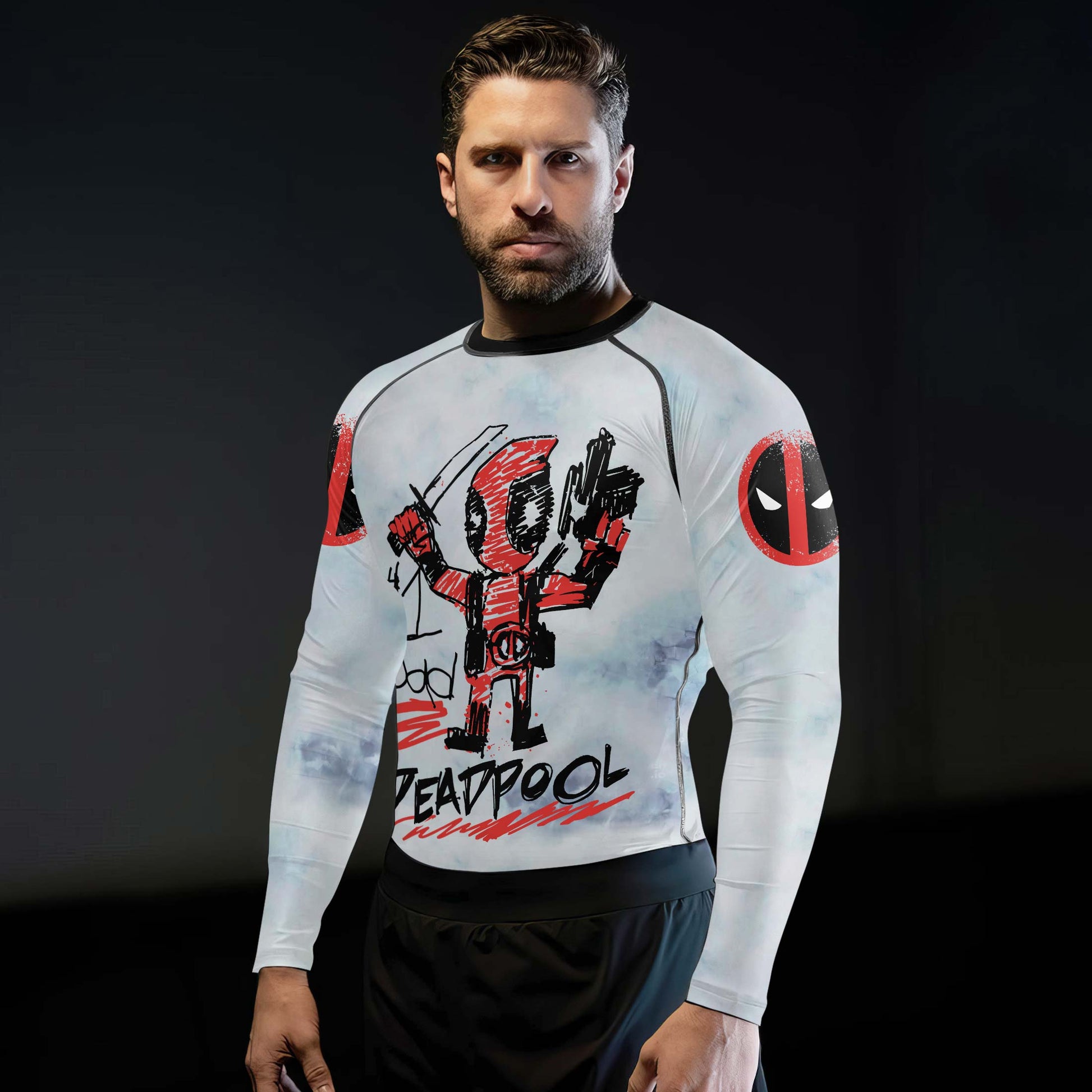 Deadpool Number 1 Dad Rash Guard