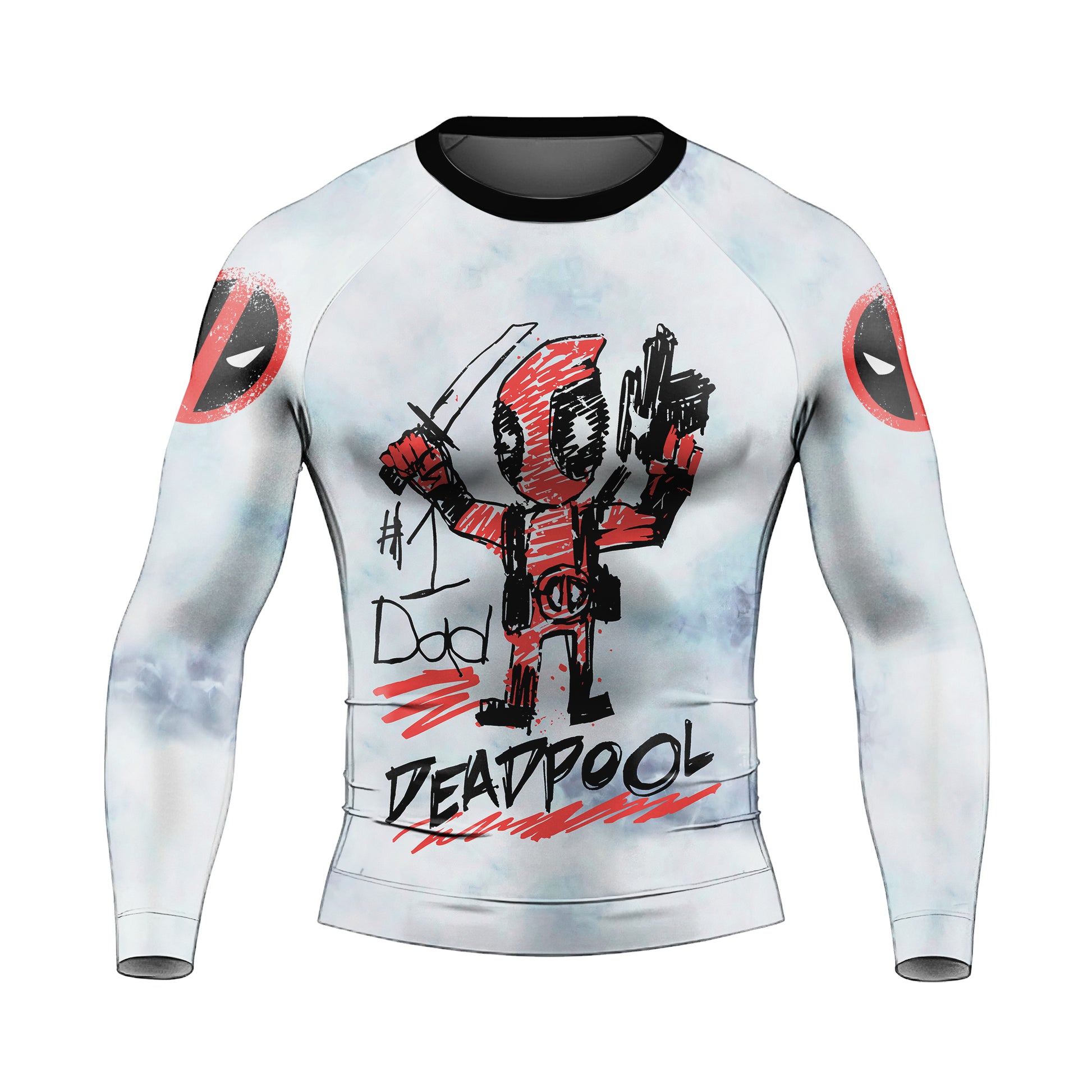 Deadpool Number 1 Dad Rash Guard