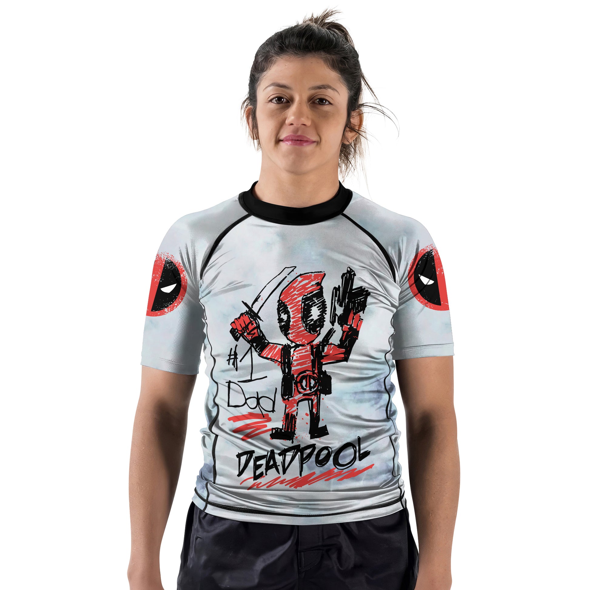 Deadpool Number 1 Dad Rash Guard