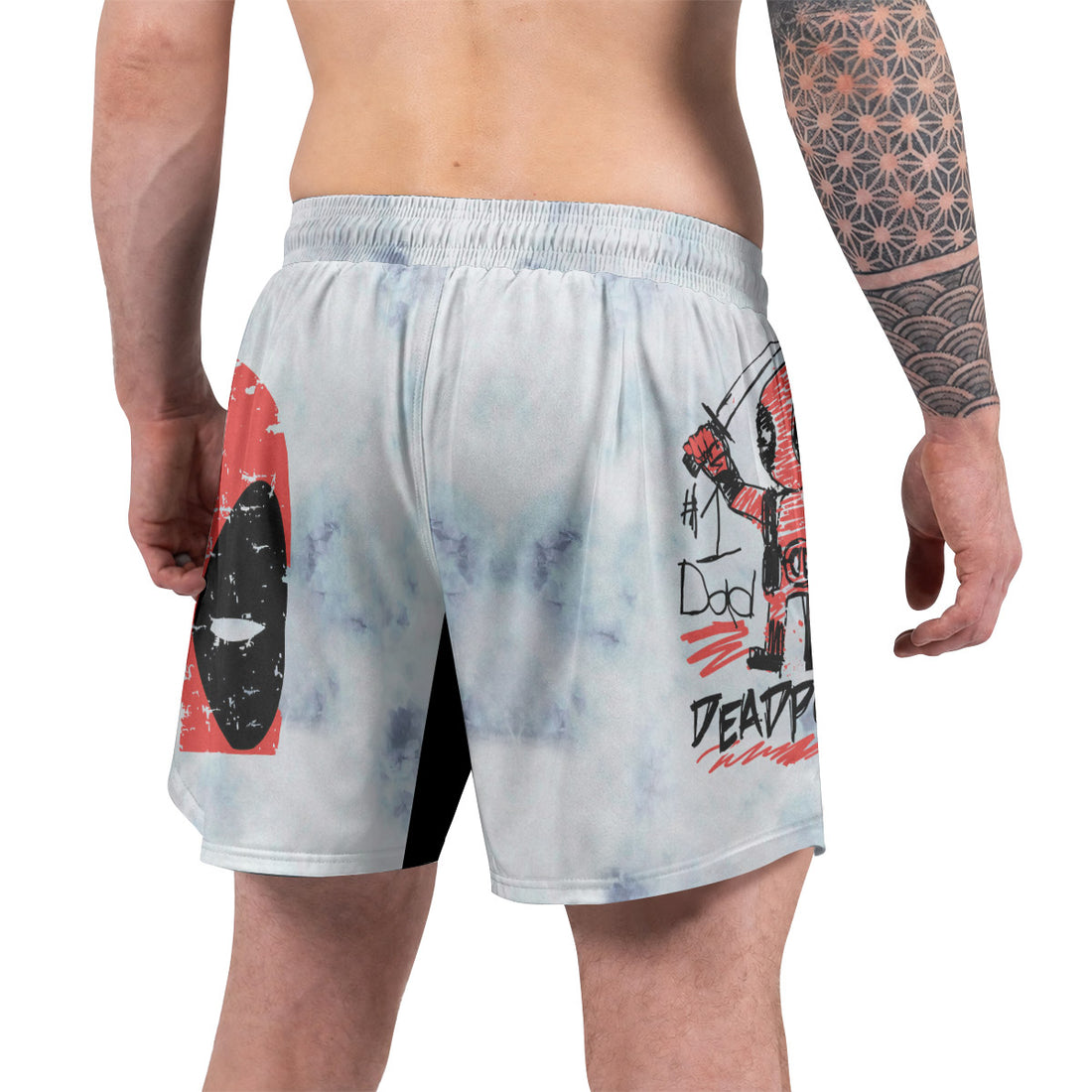 Deadpool Number 1 Dad Grappling Shorts