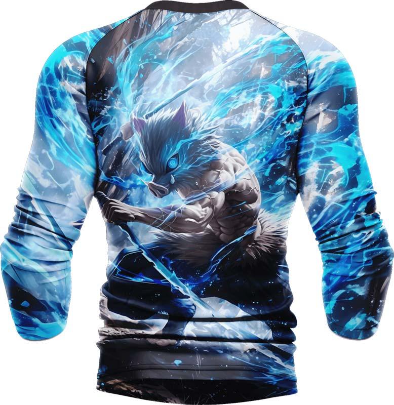 Demon Slayer Inosuke Long Sleeve Rash Guard