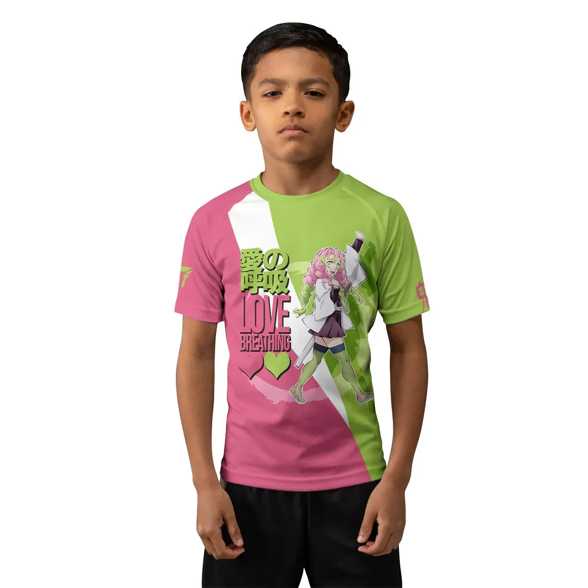 Demon Slayer Kanroji Mitsuri Kids Rash Guard