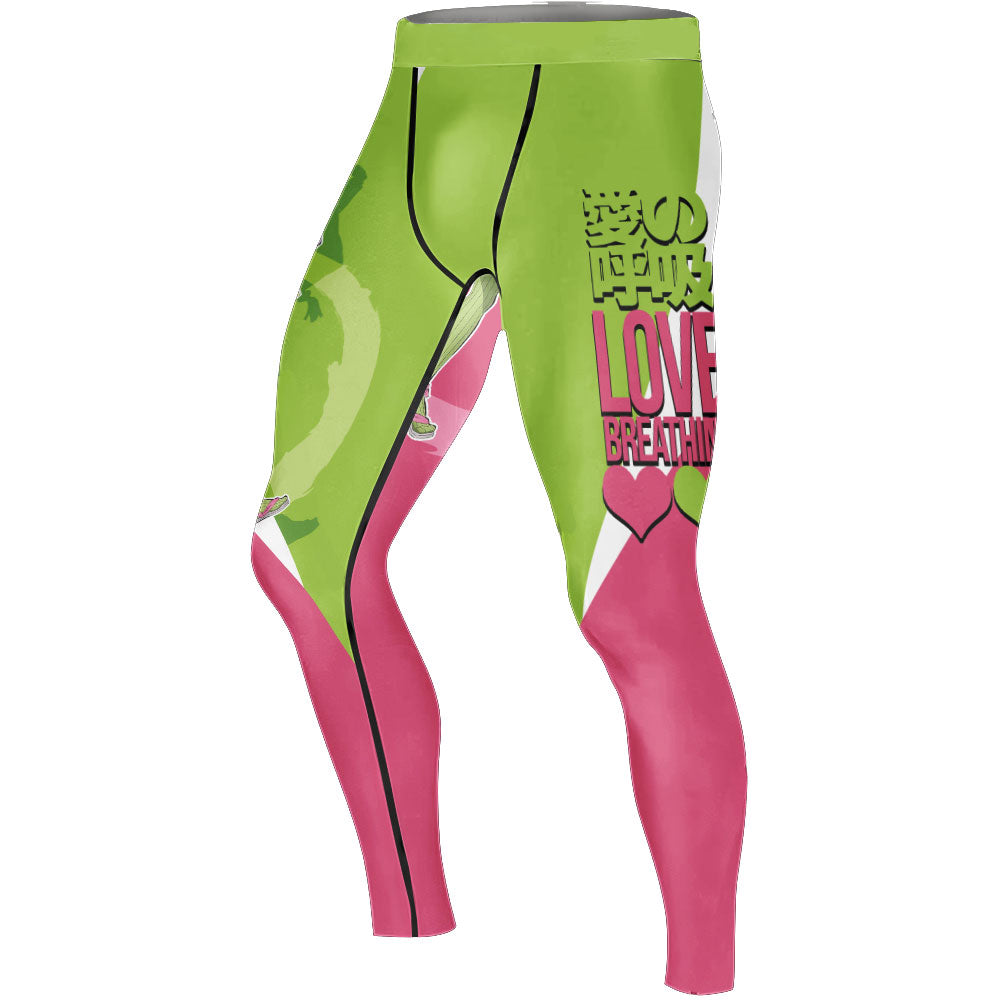 Demon Slayer Kanroji Mitsuri Men's Compression Leggings