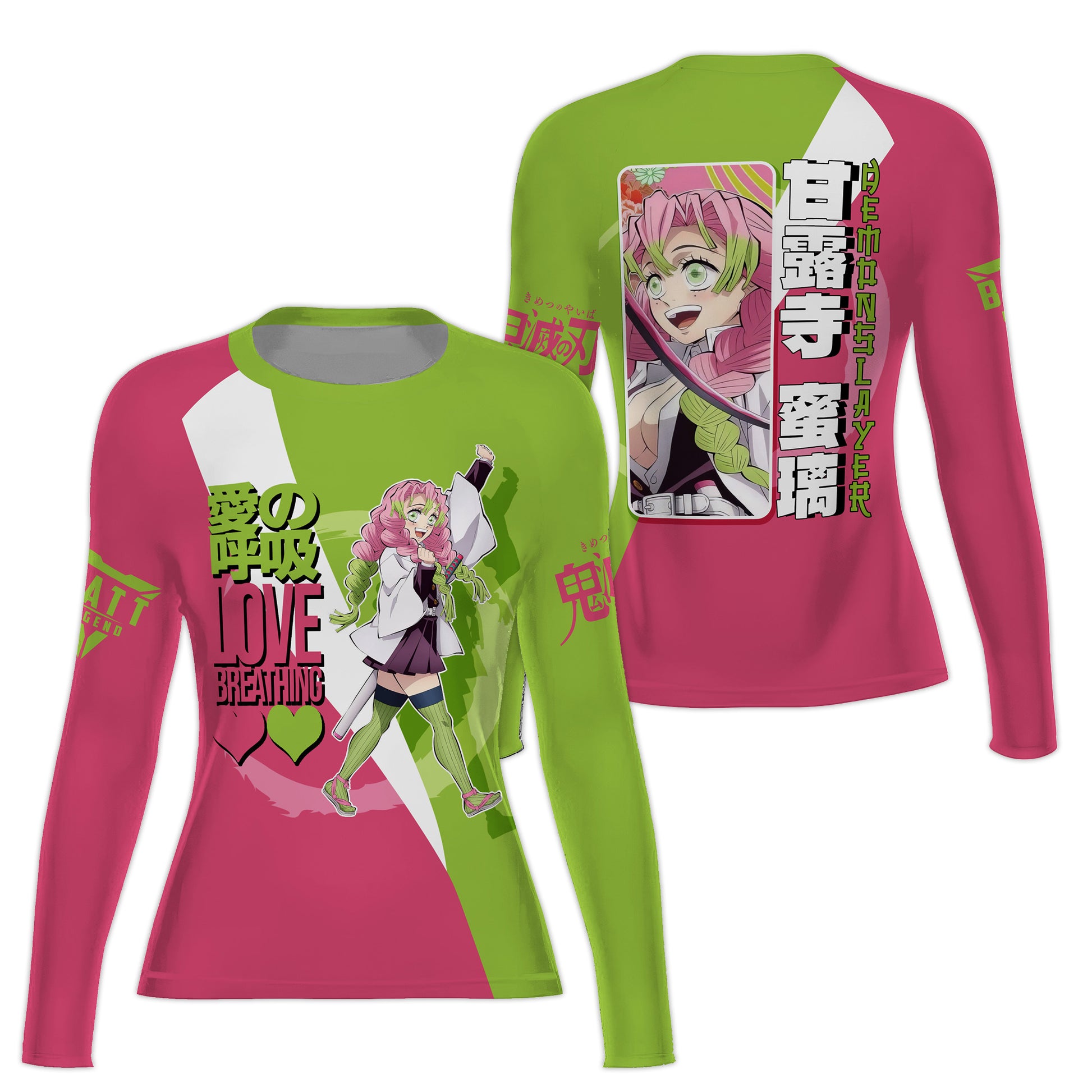 Demon Slayer Kanroji Mitsuri Rash Guard
