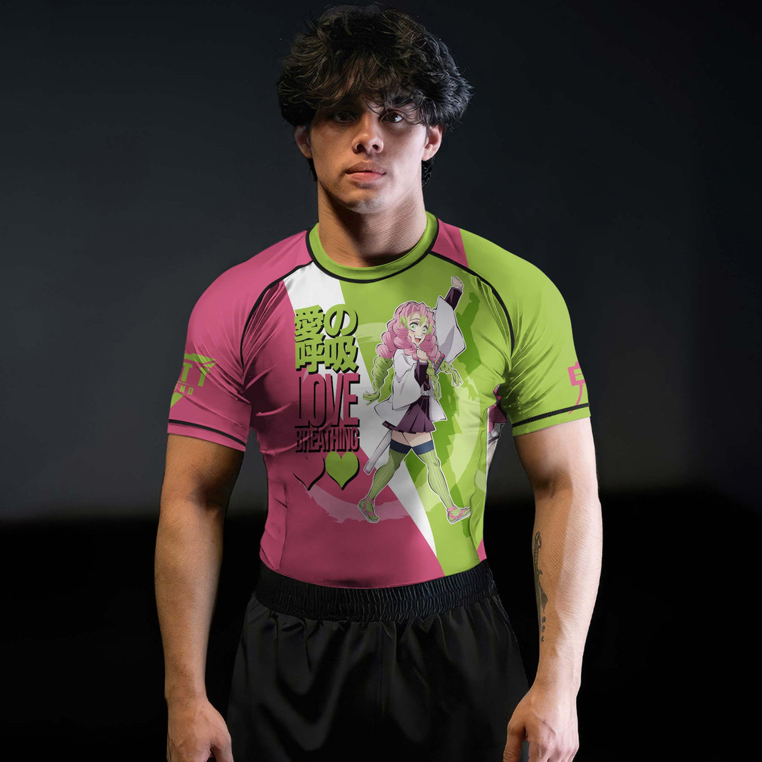 Demon Slayer Kanroji Mitsuri Rash Guard