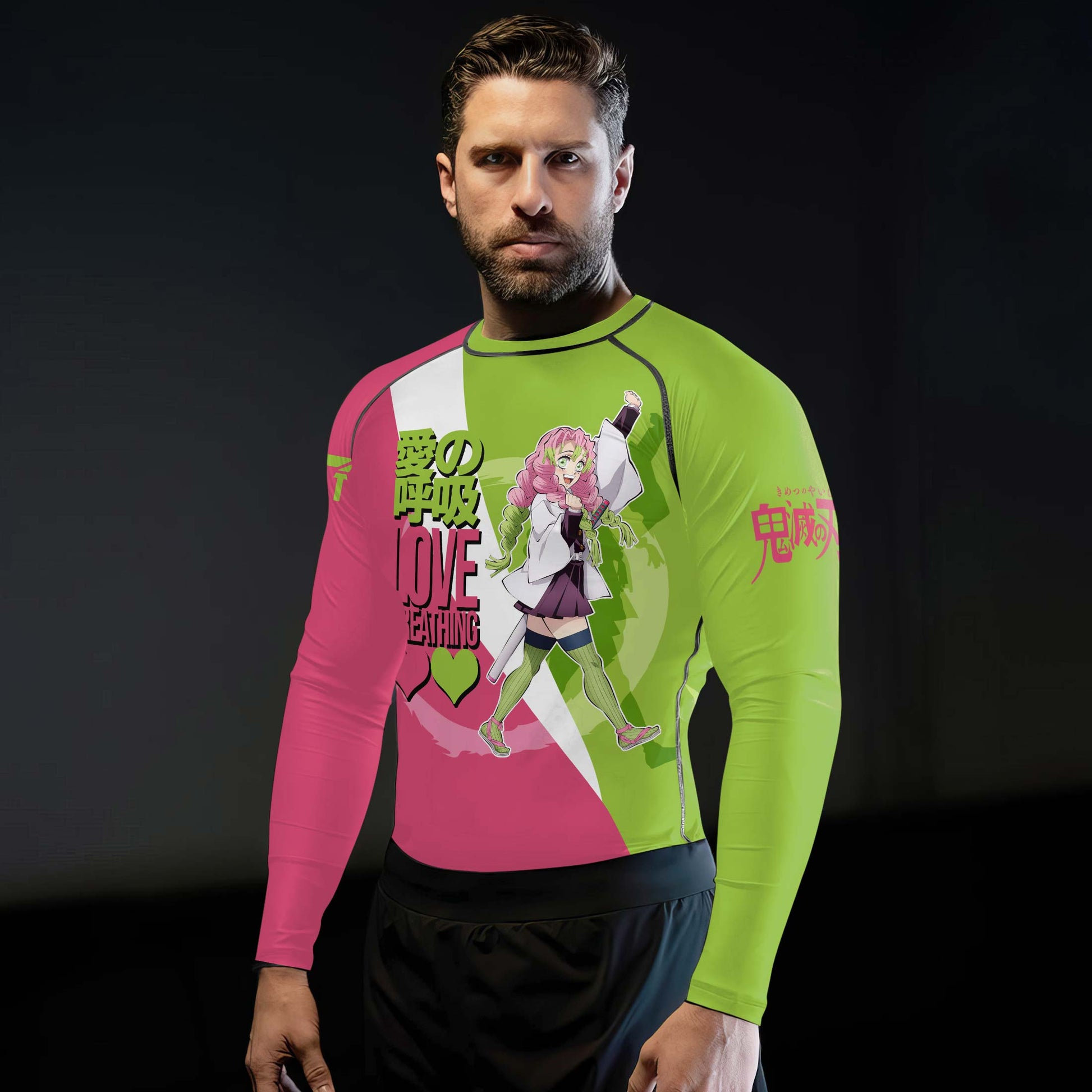 Demon Slayer Kanroji Mitsuri Rash Guard