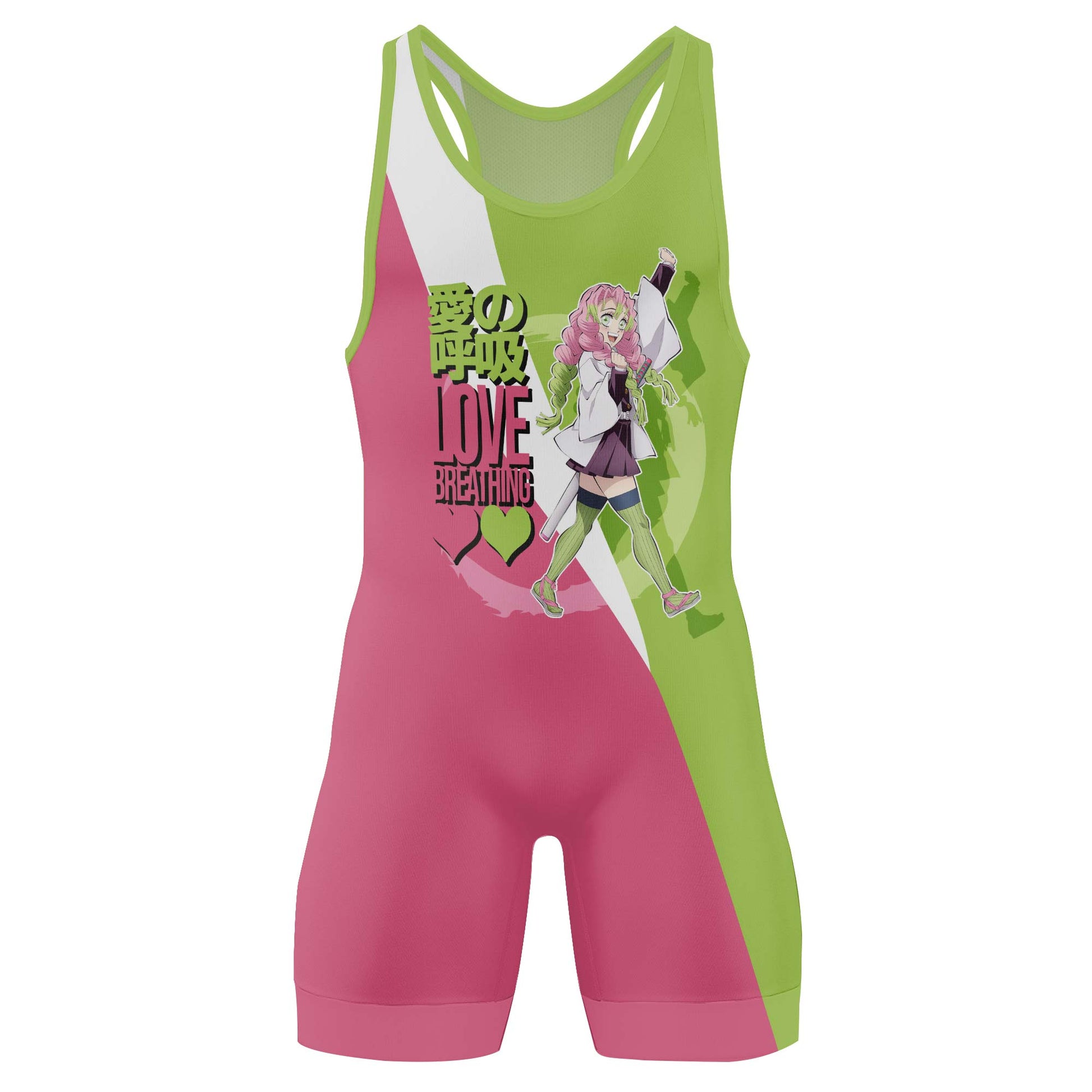 Demon Slayer Kanroji Mitsuri Wrestling Singlet