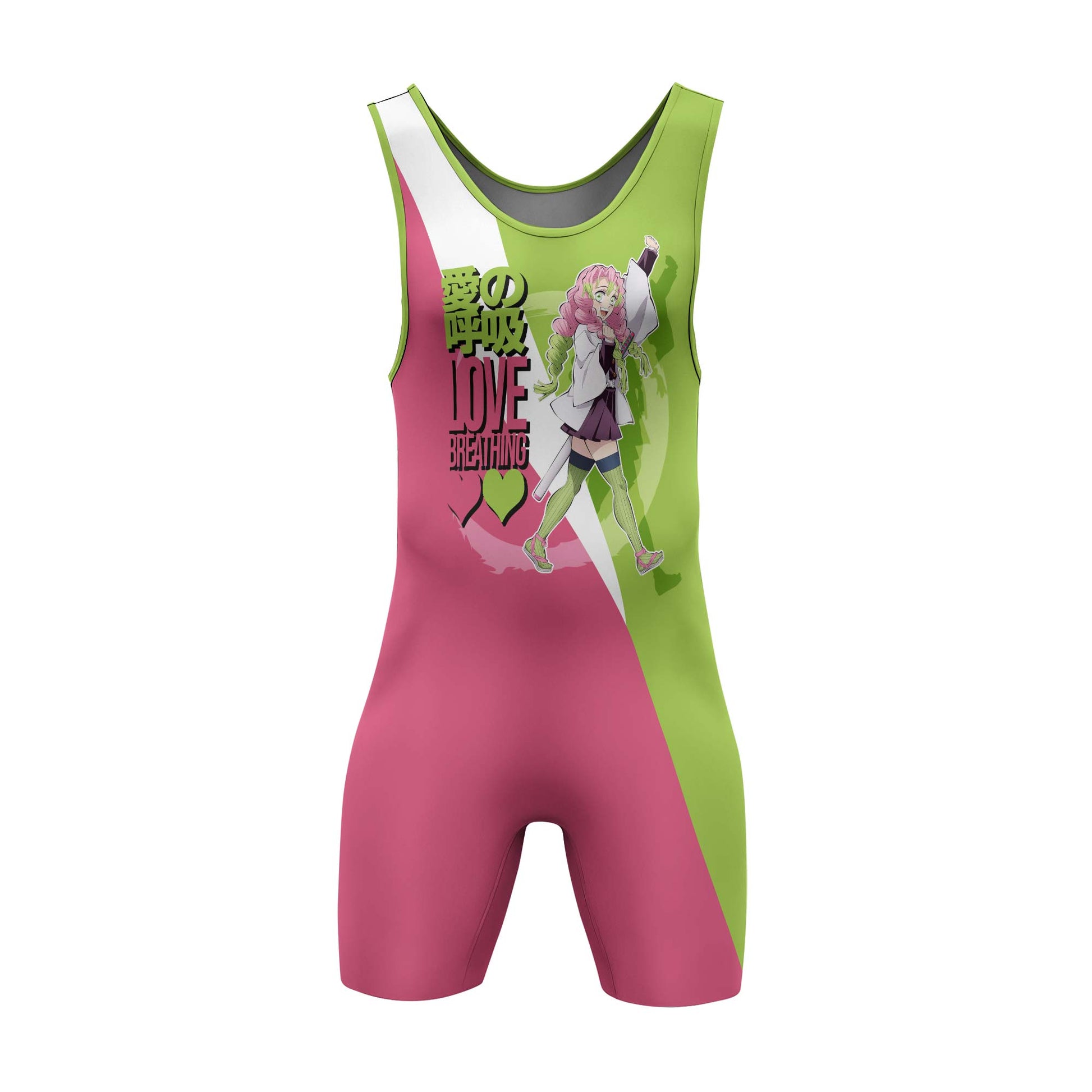Demon Slayer Kanroji Mitsuri Wrestling Singlet