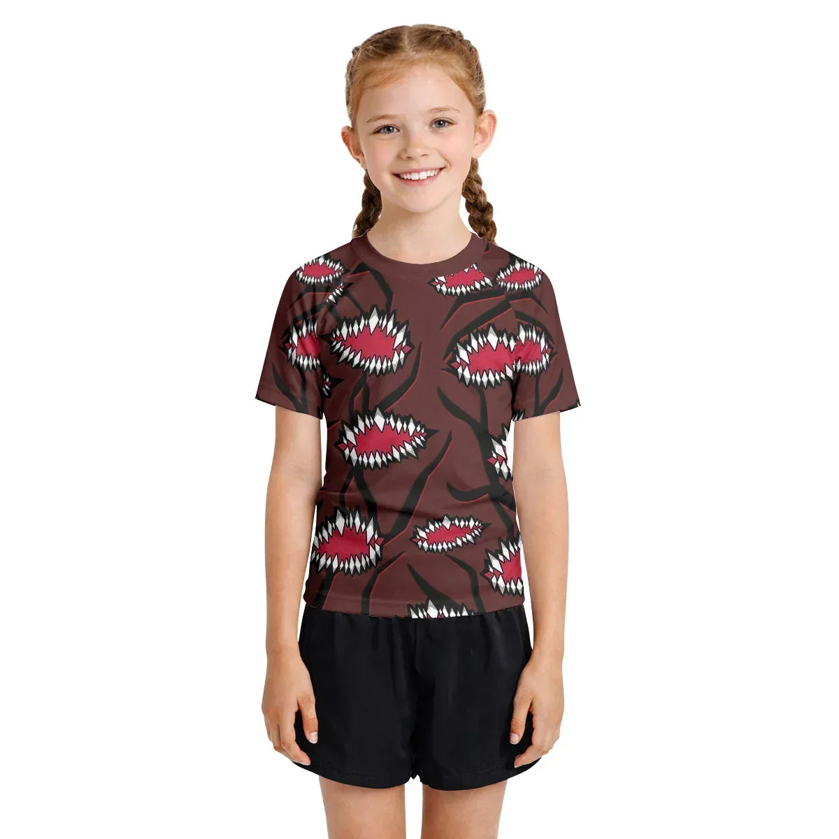 Demon Slayer Kibutsuji Muzan Kids Rash Guard