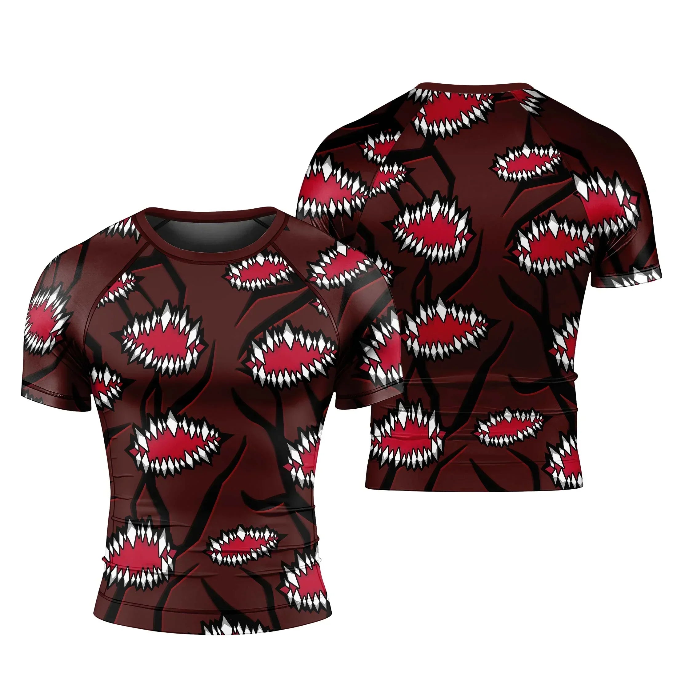 Demon Slayer Kibutsuji Muzan Rash Guard for MMA & Fitness
