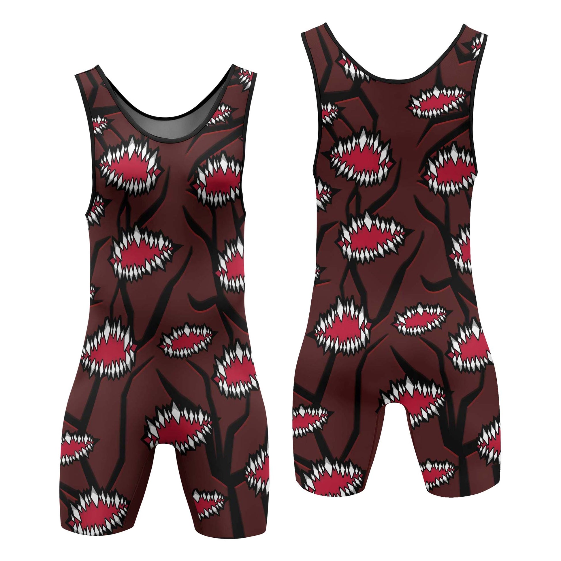 Demon Slayer Kibutsuji Muzan Wrestling Singlet