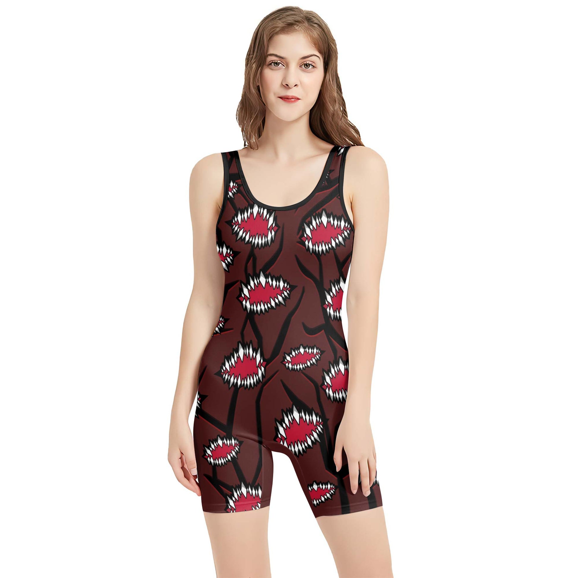 Demon Slayer Kibutsuji Muzan Wrestling Singlet