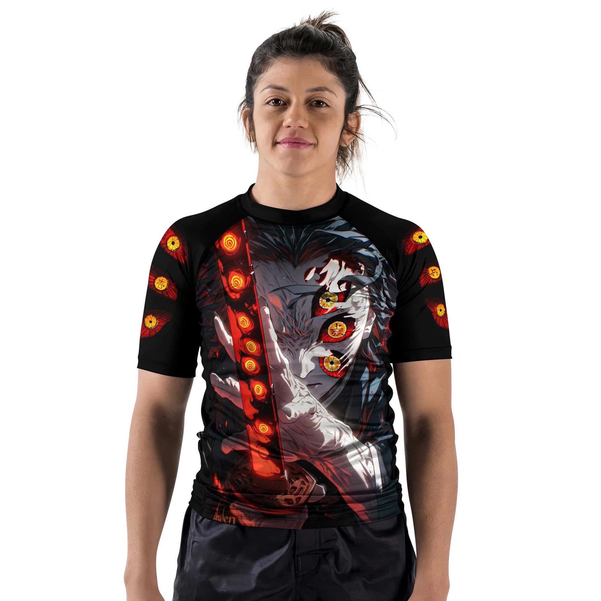 Demon Slayer Kokushibo Fallen Hashira Rash Guard