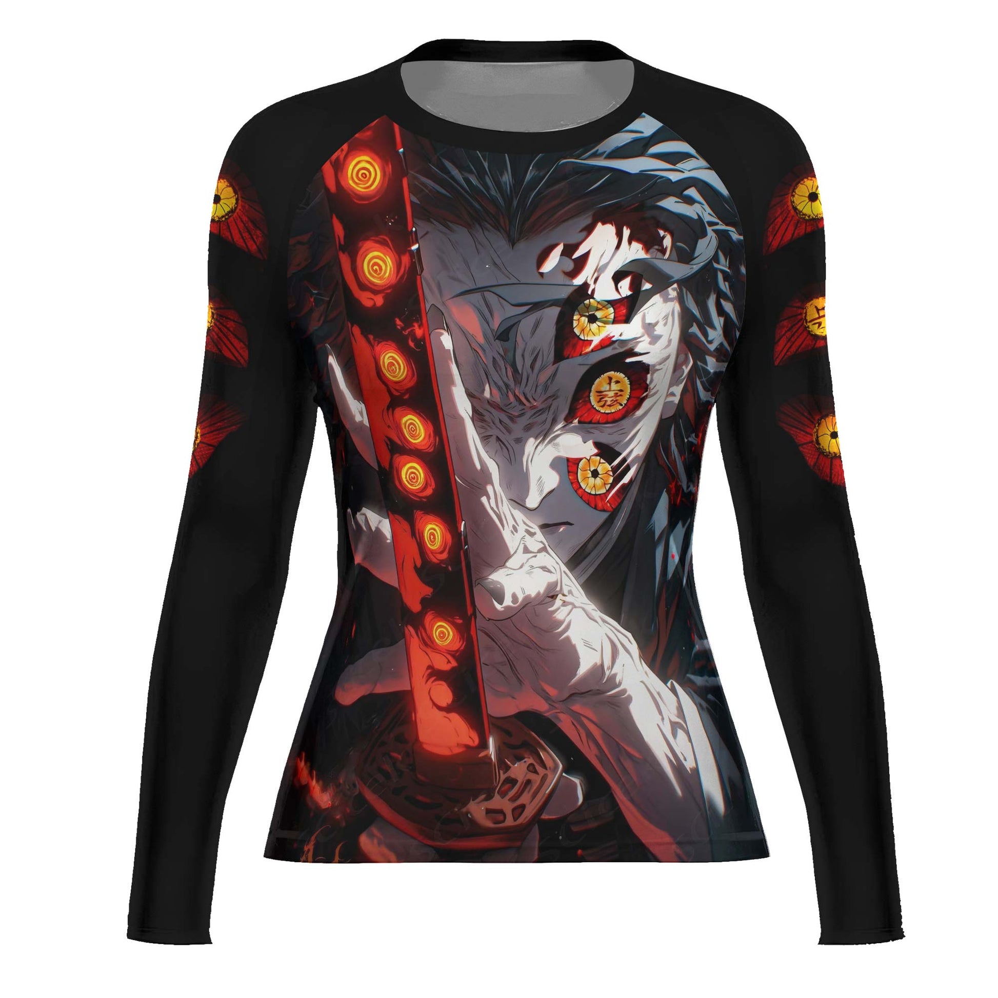 Demon Slayer Kokushibo Fallen Hashira Rash Guard
