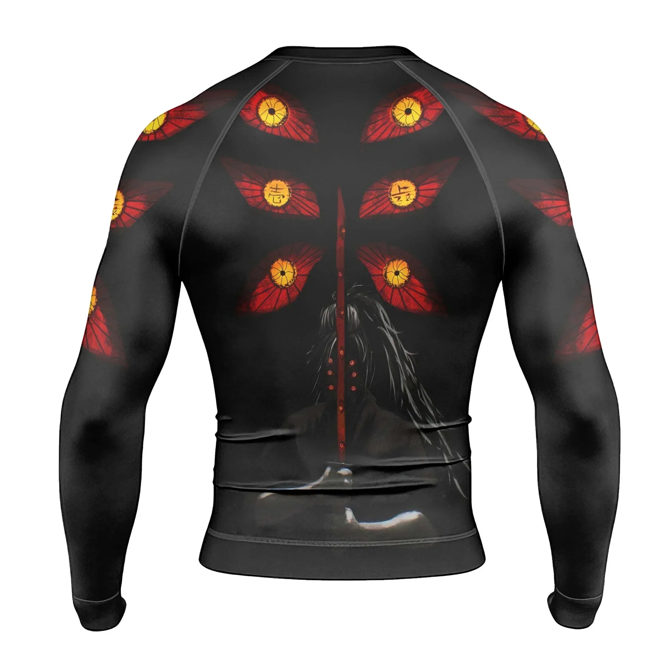 Demon Slayer Kokushibo Rash Guard for MMA & Fitness