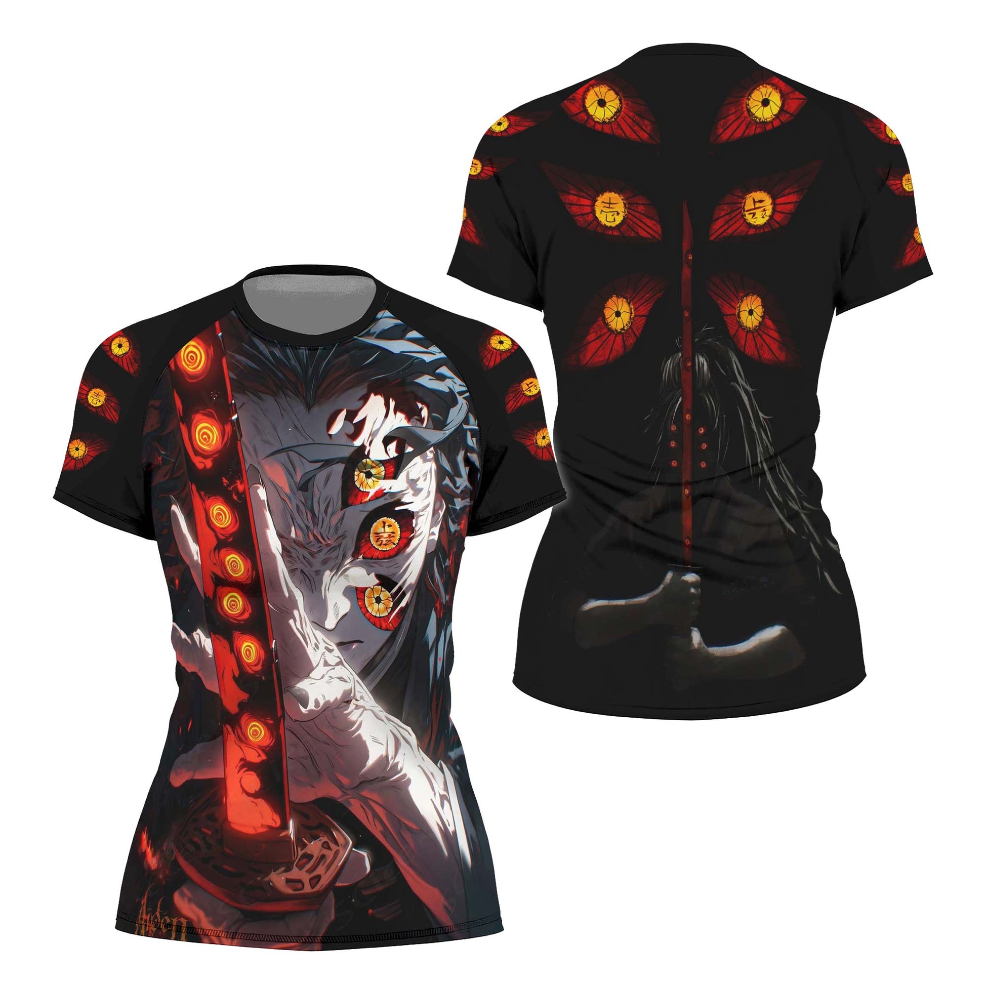 Demon Slayer Kokushibo Fallen Hashira Rash Guard