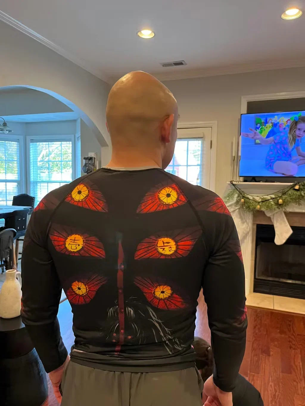 Demon Slayer Kokushibo Fallen Hashira Rash Guard