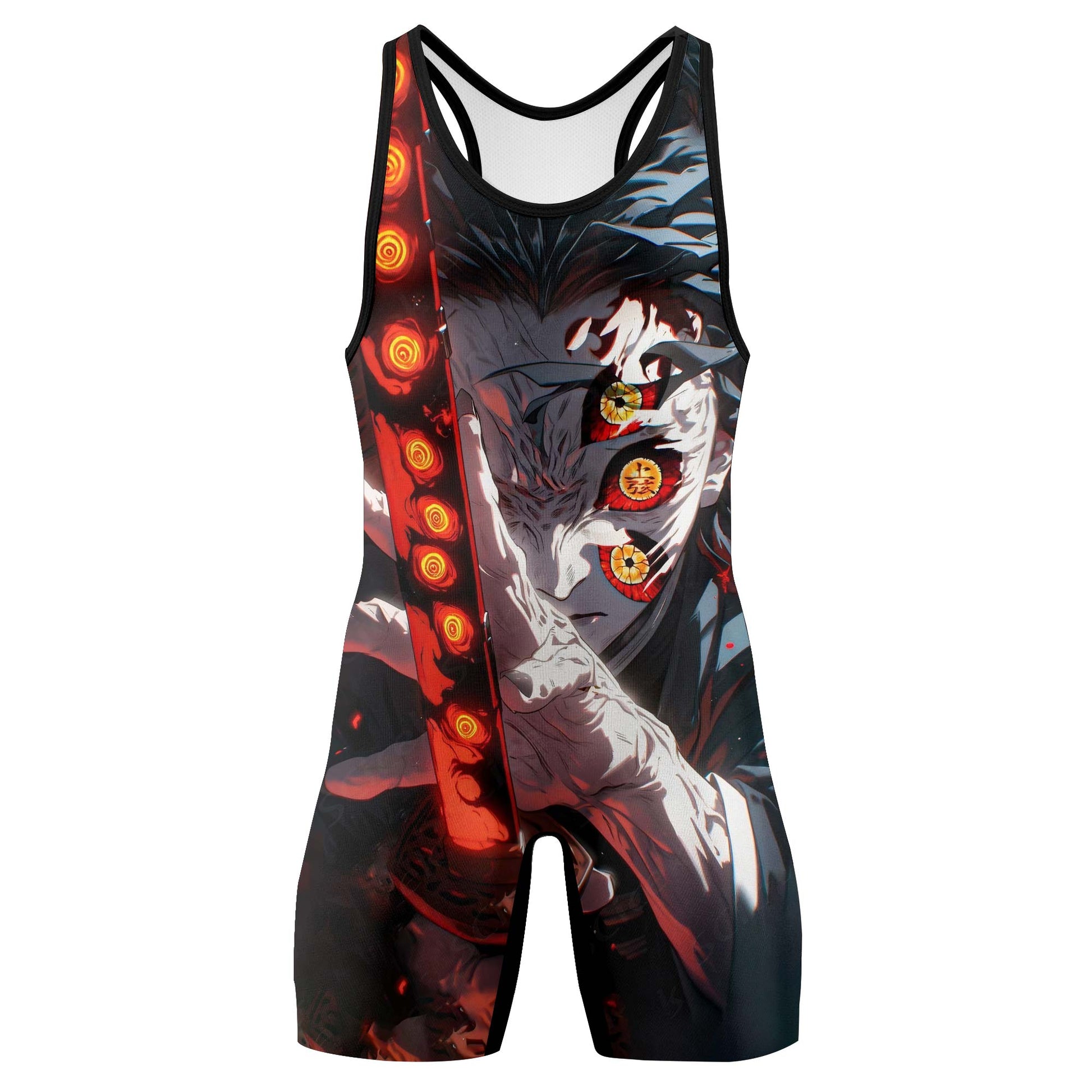 Demon Slayer Kokushibo Fallen Hashira Wrestling Singlet