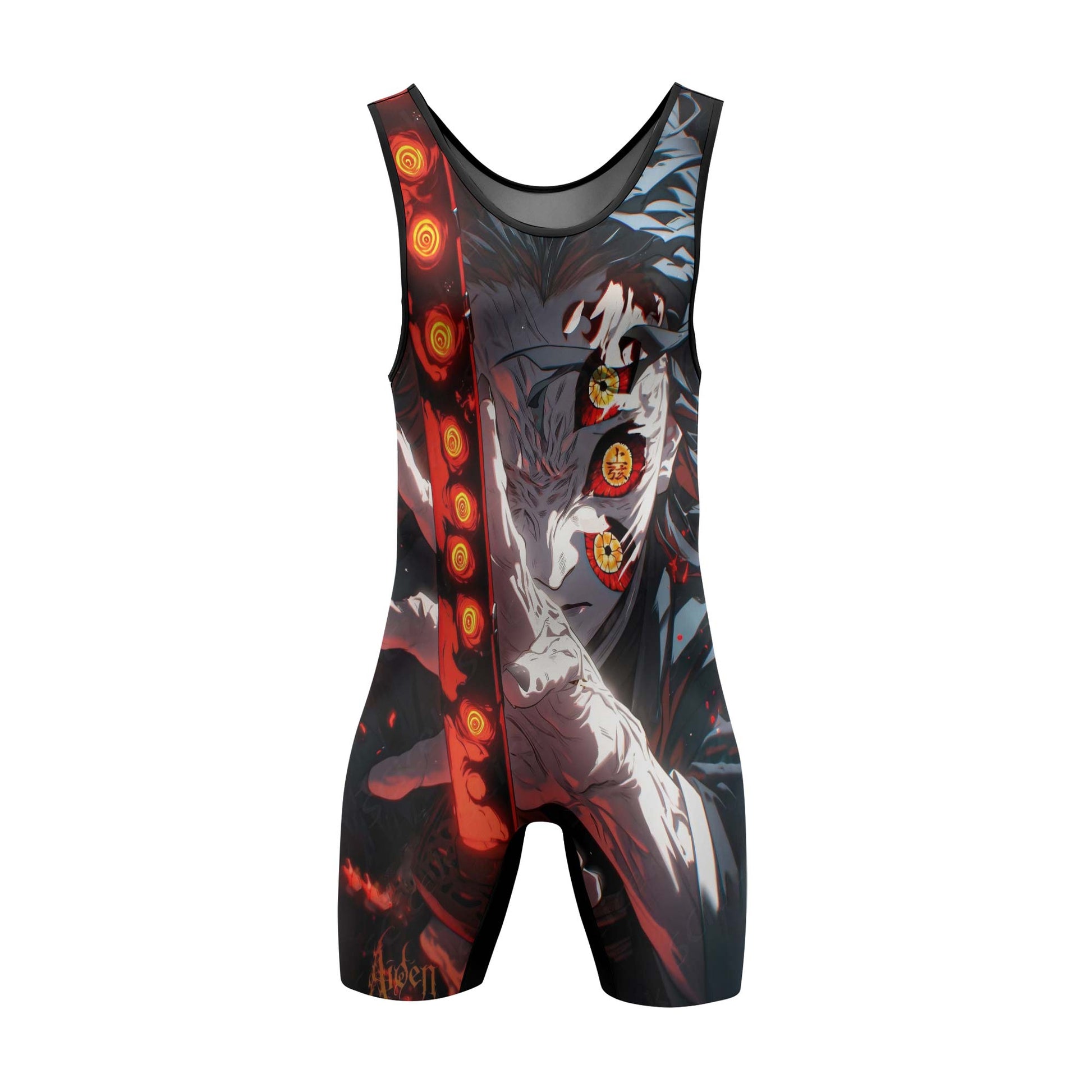 Demon Slayer Kokushibo Fallen Hashira Wrestling Singlet