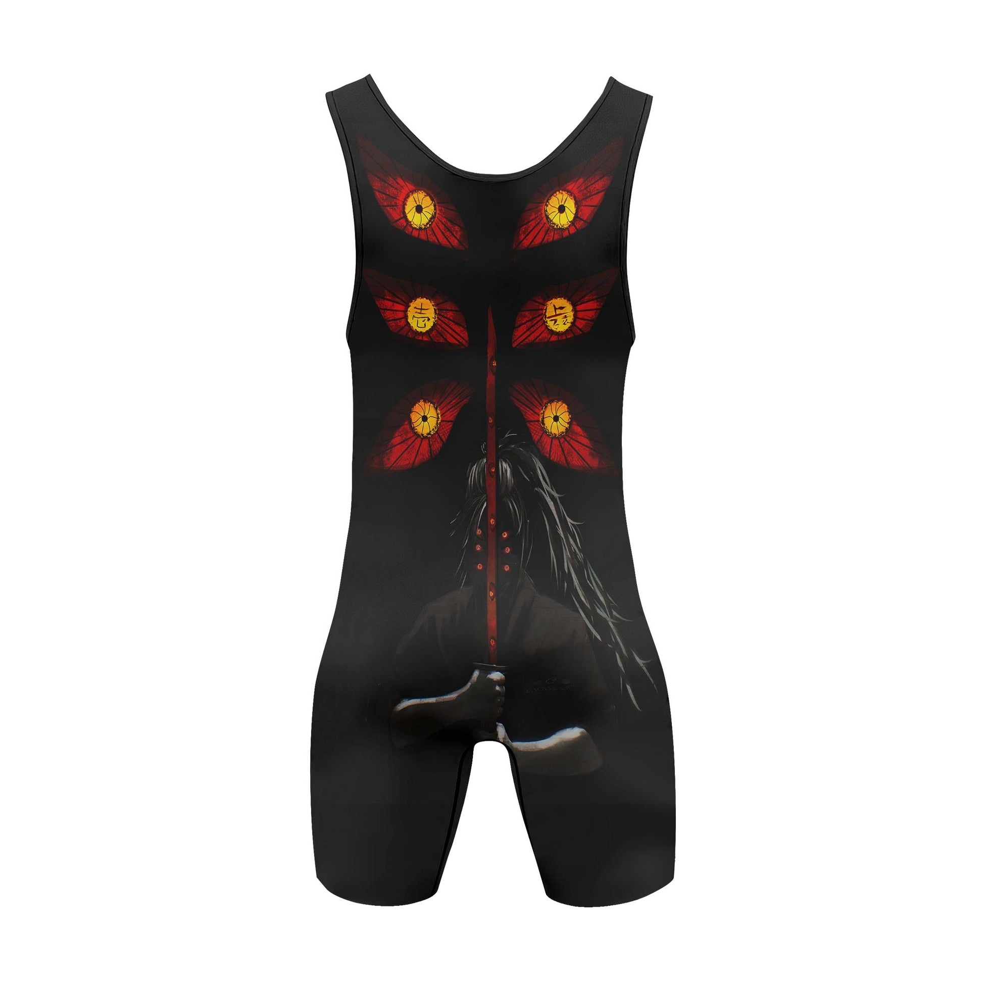 Demon Slayer Kokushibo Fallen Hashira Wrestling Singlet