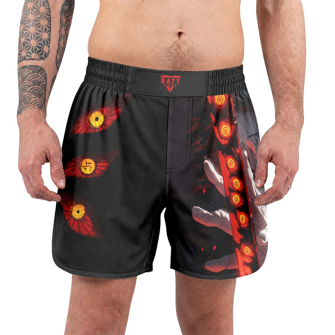 Demon Slayer Kokushibo Fallen Hashira Grappling Shorts