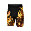Demon Slayer Rengoku Flame Aura Compression Shorts