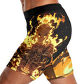 Demon Slayer Rengoku Flame Aura Compression Shorts