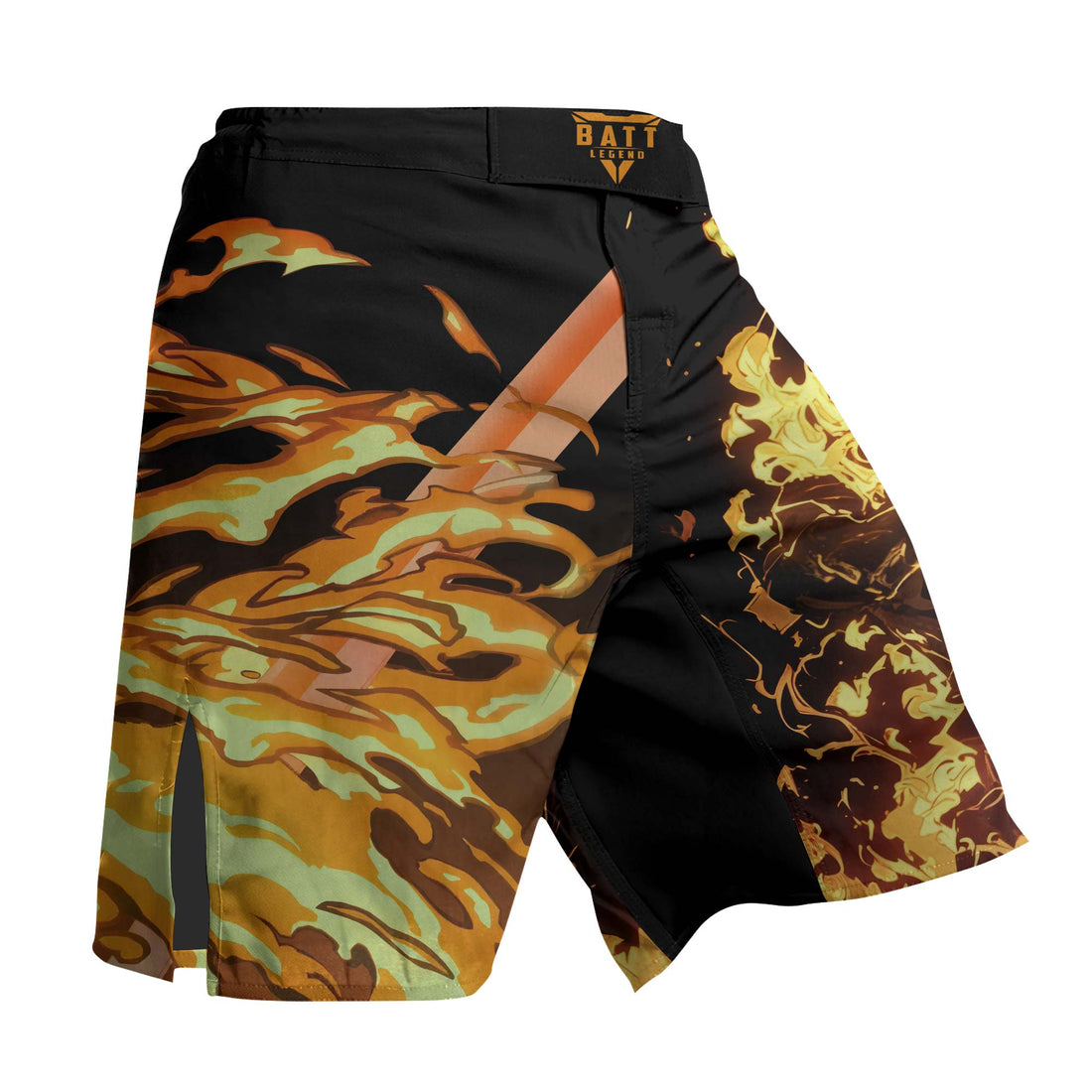 Demon Slayer Rengoku Flame Aura Fight Shorts